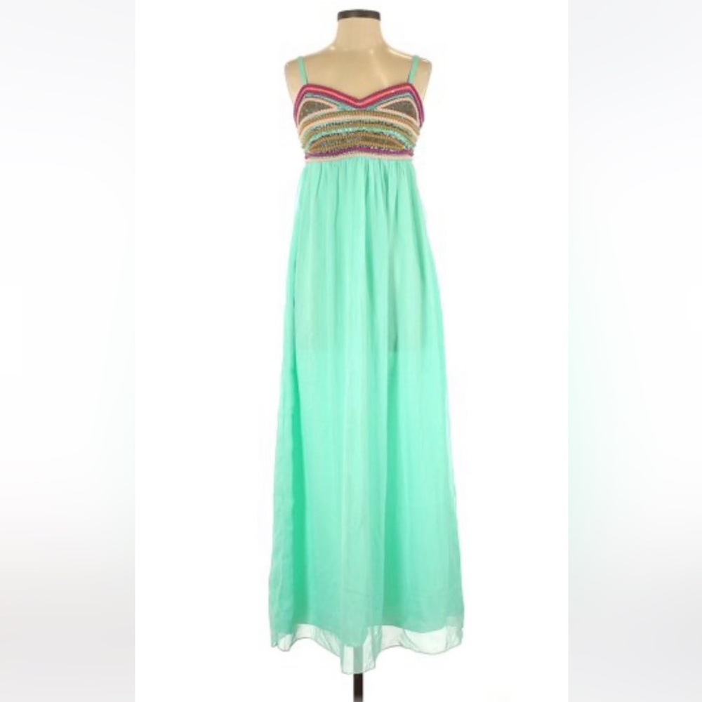 VENUS size medium long beaded gown brand new never worn size medium